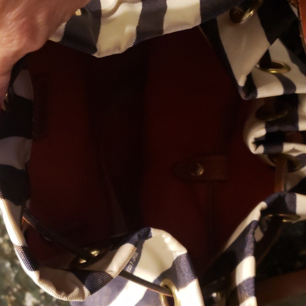 Dooney & Bourke Zebra Patterned Drawstring Bag - image 5